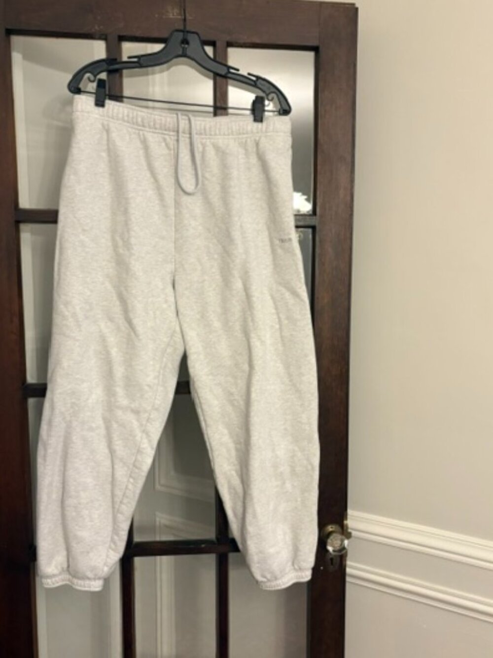 Aritzia TNA Sweatfleece Sweatpants in Gray, Size Large